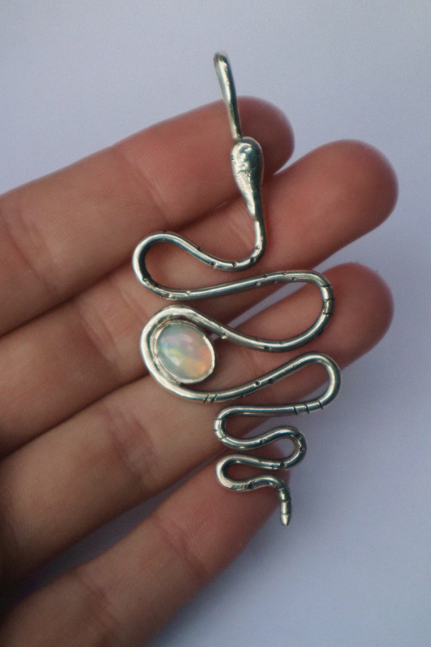 Serpent & Opal Pendant