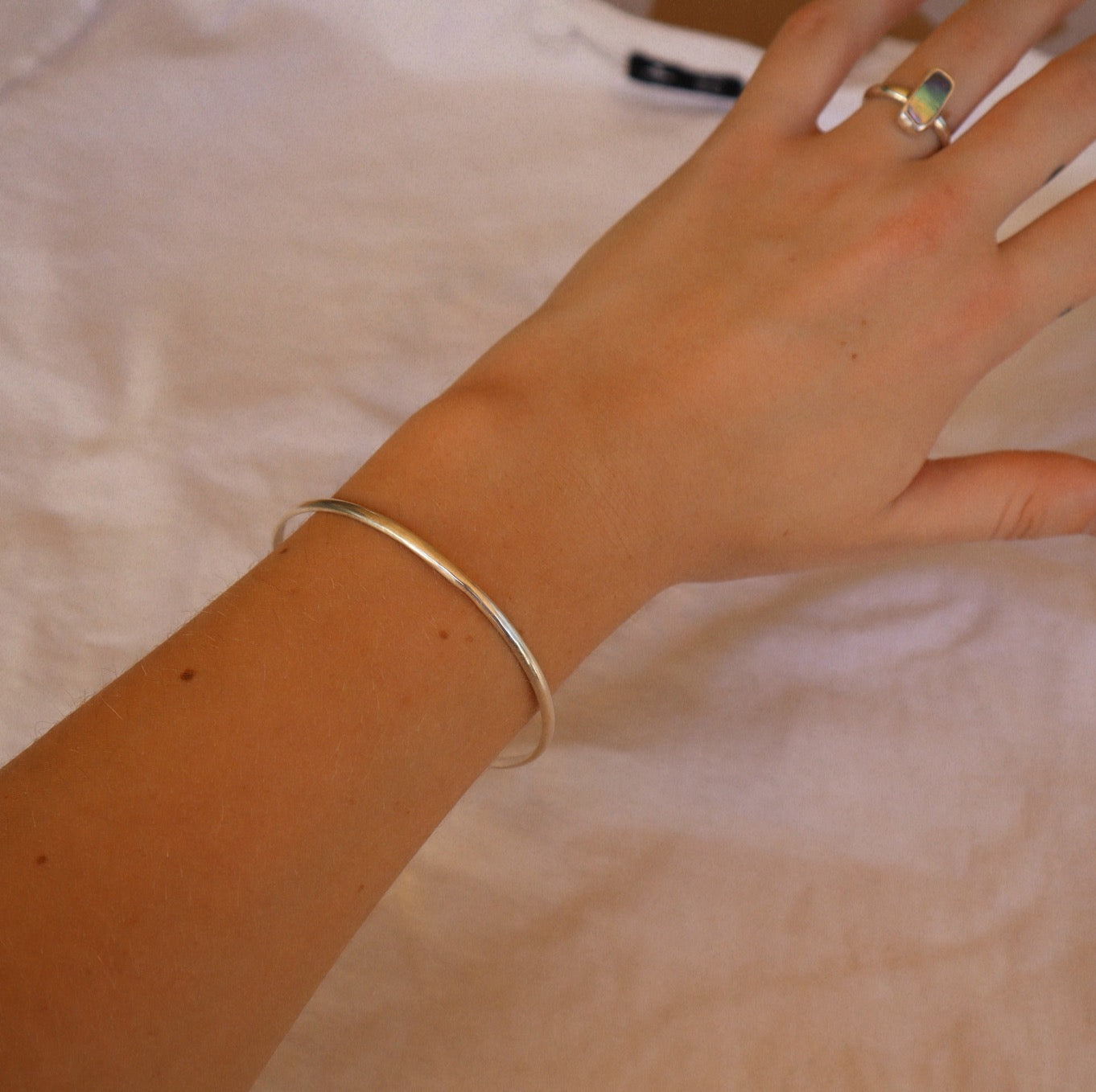 Small Silver Bangle