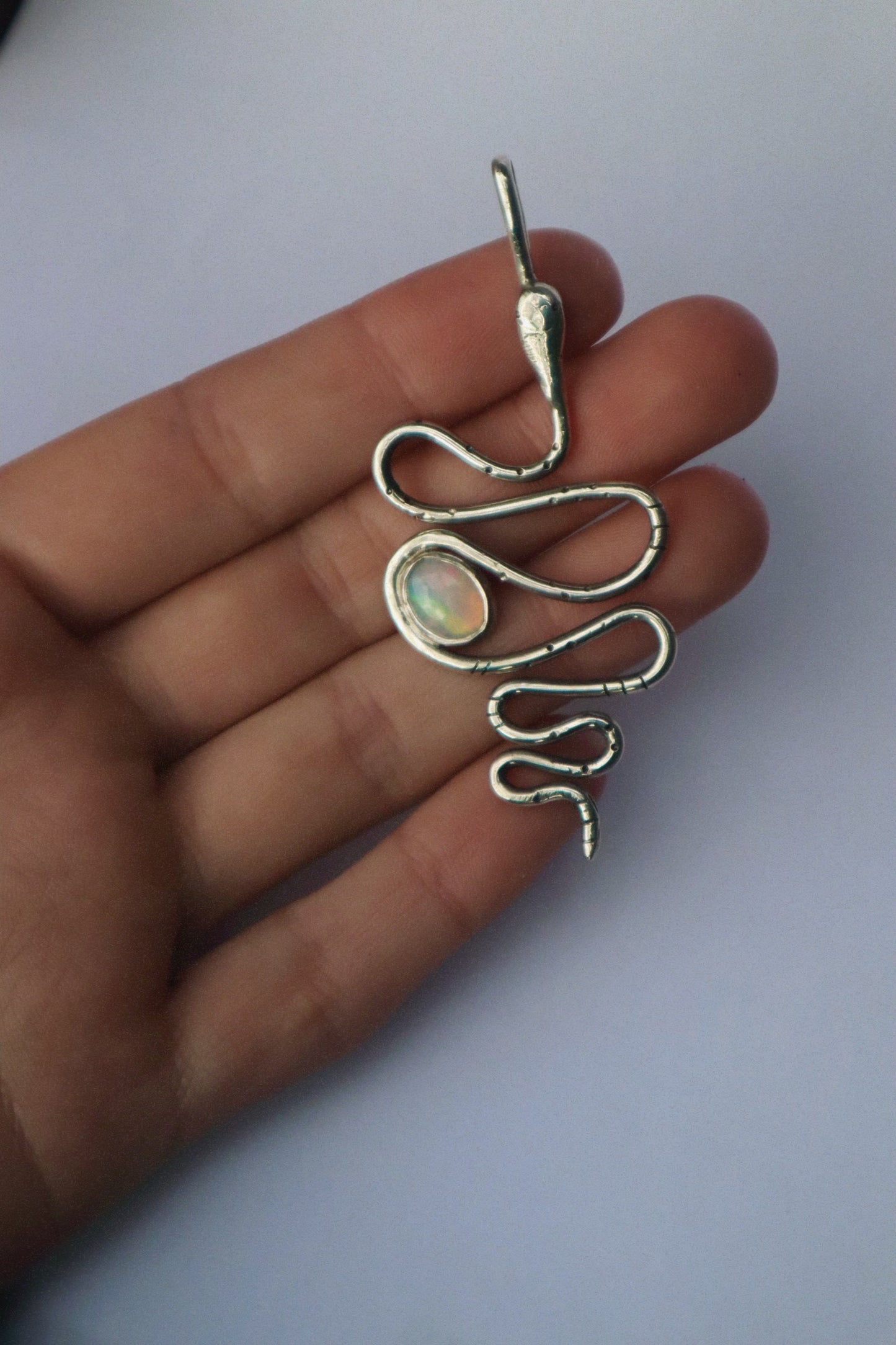 Serpent & Opal Pendant