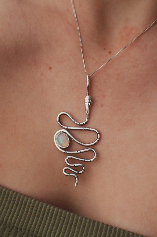 Serpent & Opal Pendant