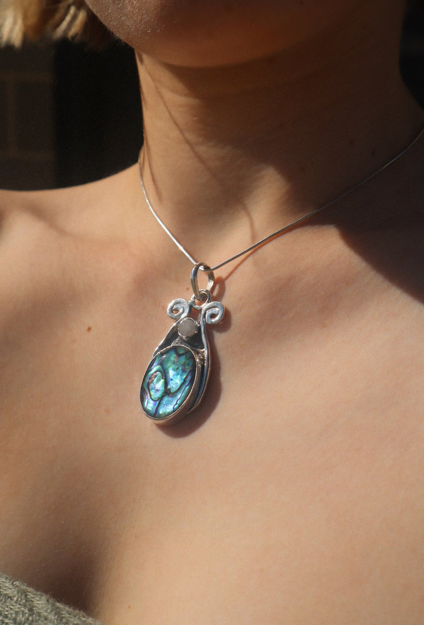 Abalone Heart Pendant