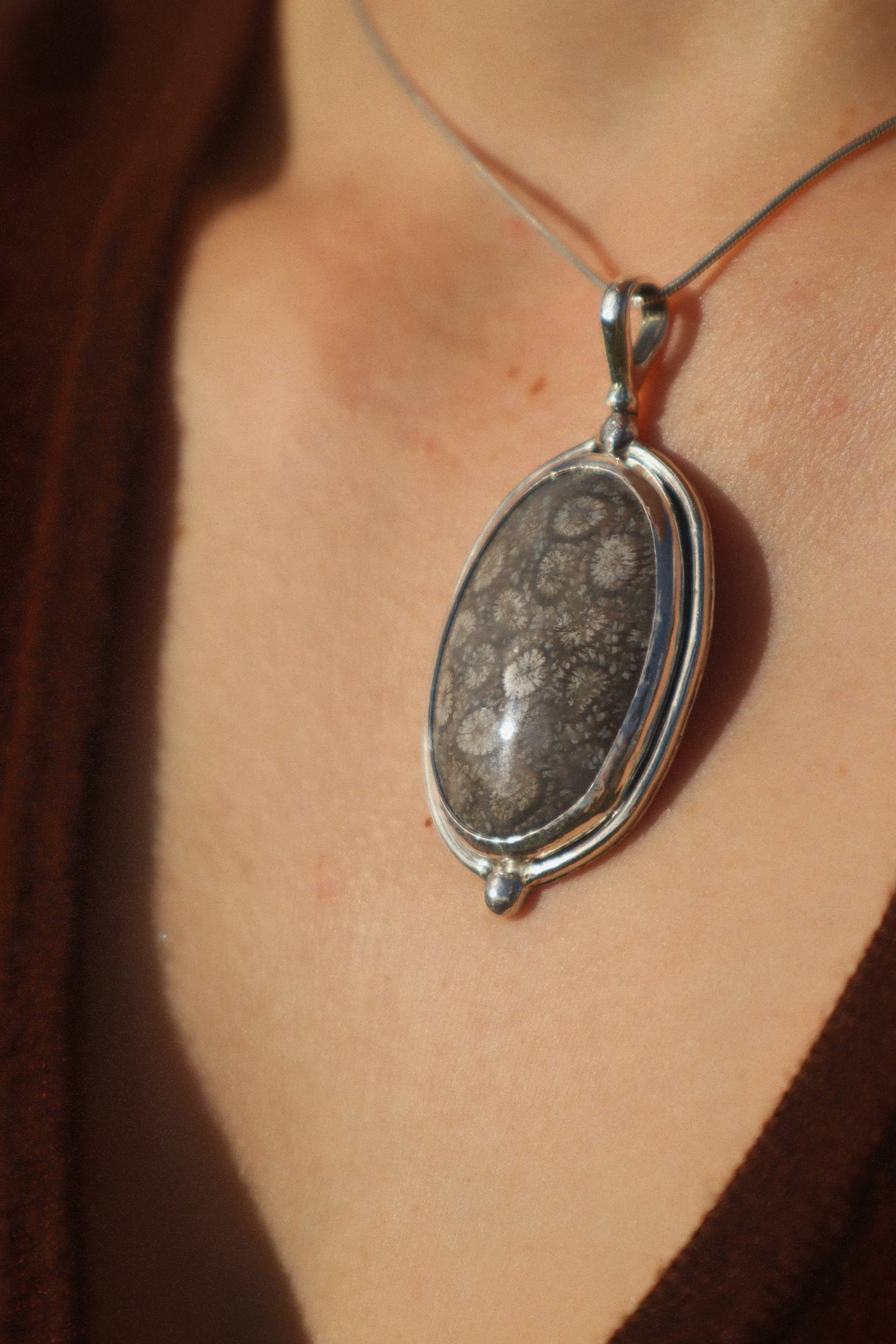 Fossils & Daisies Pendant