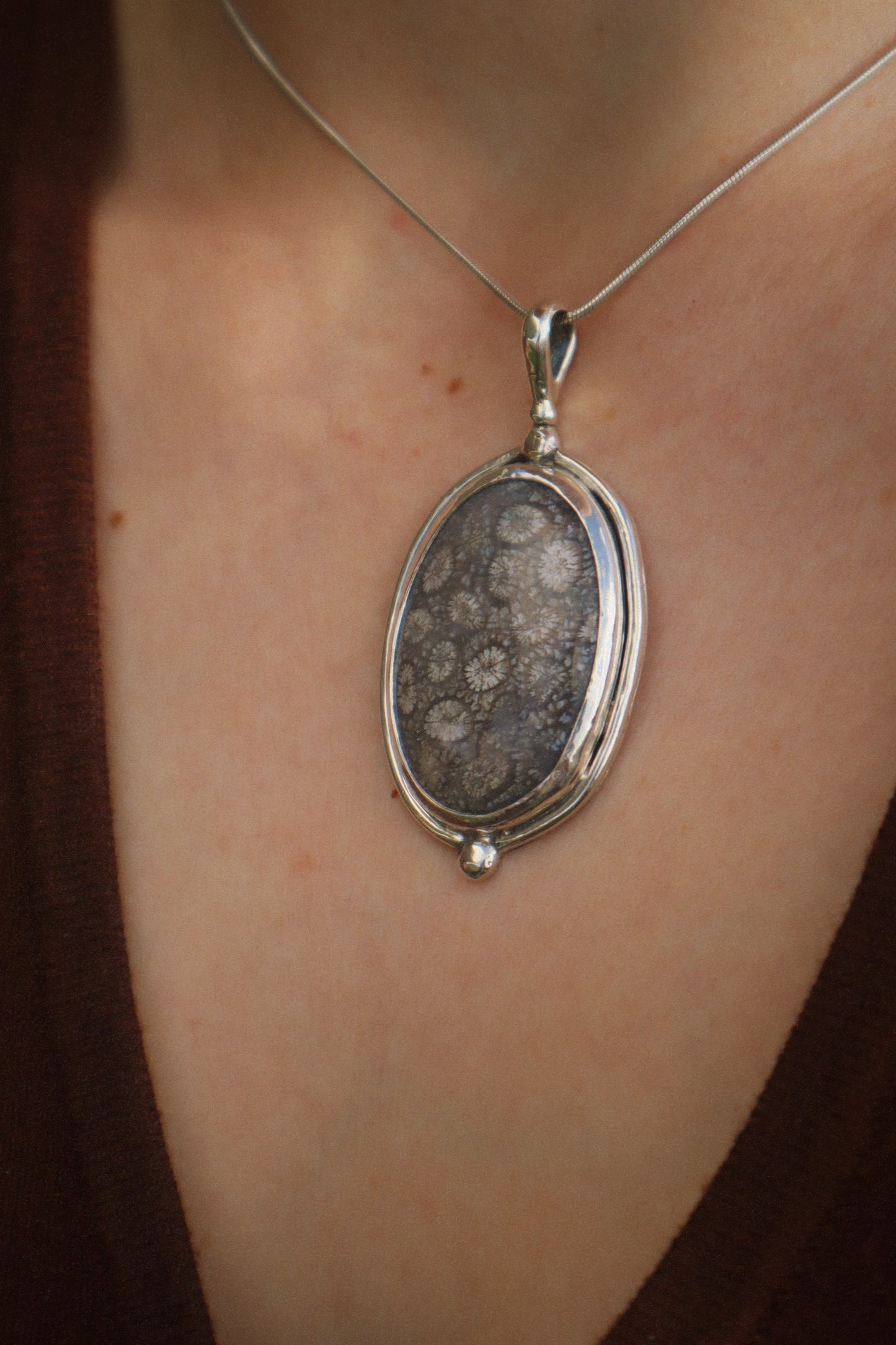 Fossils & Daisies Pendant