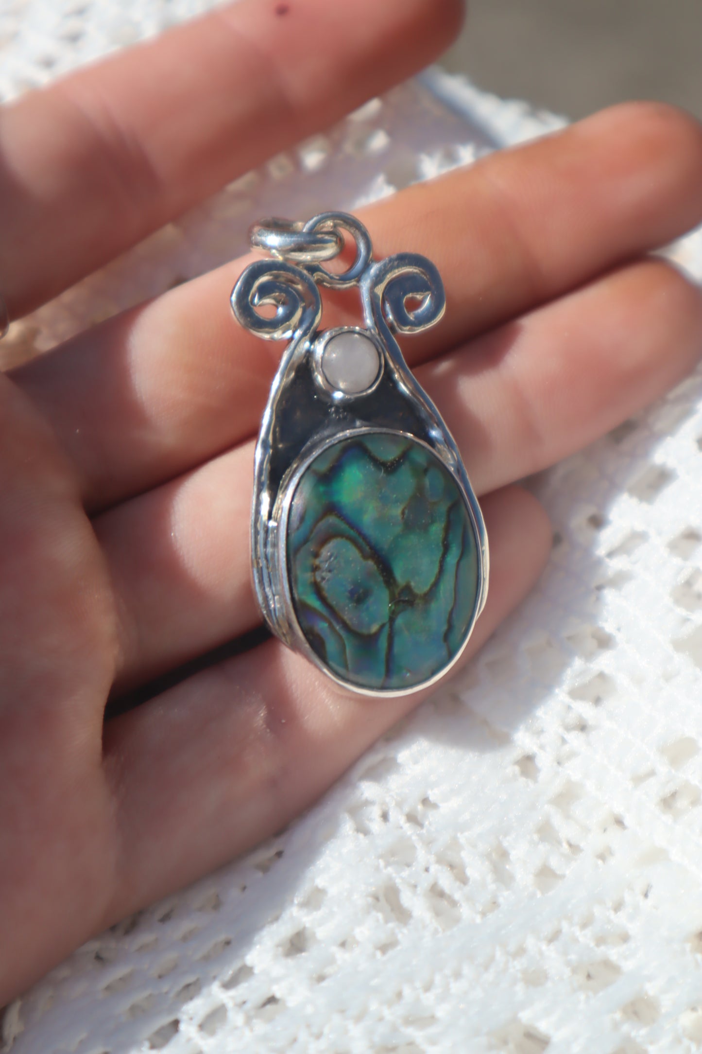Abalone Heart Pendant